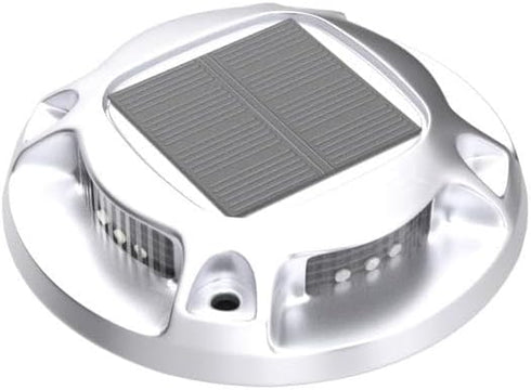 4 Pack, 2 AGPTEK Solar Driveway Lights Outdoor Color Modes LED Deck Dock Marine Waterproof Driveway Marker Lights