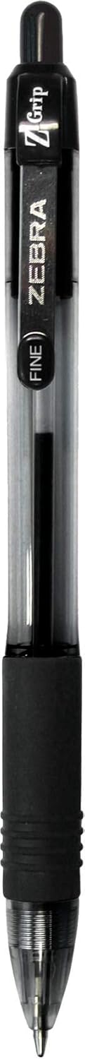 Zebra Pen Z-Grip Retractable Ballpoint Pen, Fine Point 0.7mm, 30-Pack Assorted Black/Blue Ink