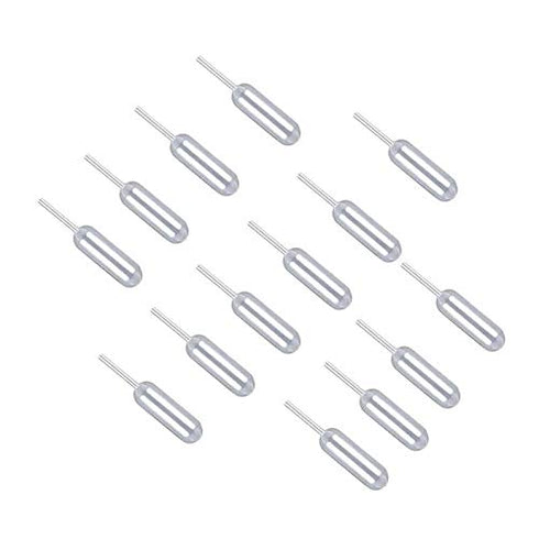 100PCS Clear Plastic Cupcake Pipettes for Strawberries and Desserts, Squeeze Transfer Dropper Liquid Injector