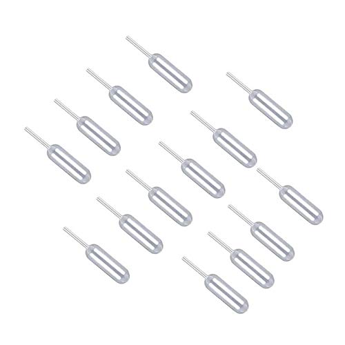 100PCS Clear Plastic Cupcake Pipettes for Strawberries and Desserts, Squeeze Transfer Dropper Liquid Injector