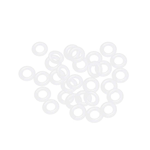 uxcell Silicone O-Rings, VMQ Seal Gasket 10mm OD 5.2mm ID 2.4mm Width for Compressor Valves Pipe Repair, White, 30 Pack