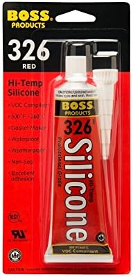 326 Hi-Temp Red Silicone Sealant 3oz Tube