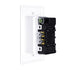 Construct Pro Recessed Dual Power Outlet Single Gang, White