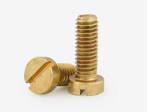 HSCRSTAR M2x3mm 50pcs Brass Slotted Cheese Head Screw Brass Screw Brass Bolt