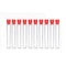 30PCS Plastic Clear Test Tubes with Caps for Scientific Experiments, School Teaching, Storing Liquids