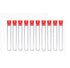 30PCS Plastic Clear Test Tubes with Caps for Scientific Experiments, School Teaching, Storing Liquids