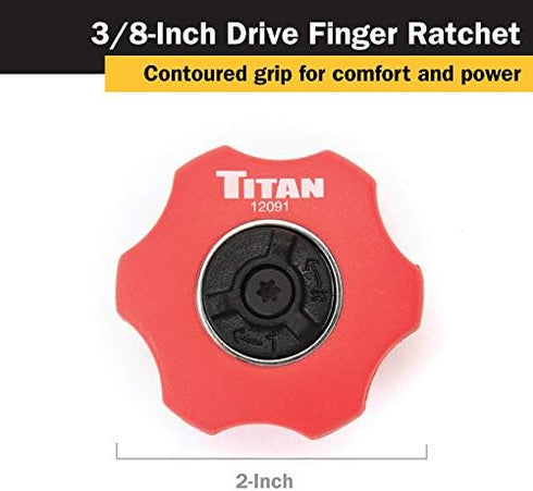 3/8-Inch Drive 72-Tooth Finger Ratchet Titan 12091