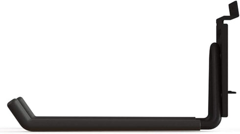 Heavy Duty Garage Storage Slatwall Double Hooks for Ladders, Wall Mounted Utility U Hanger Organizer (Black)