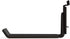 Heavy Duty Garage Storage Slatwall Double Hooks for Ladders, Wall Mounted Utility U Hanger Organizer (Black)
