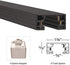 120V 3-Wire WAC Lighting H Track Suspension Loop to Connect Chain Suspended Fixtures for H Style Track Systems in Black