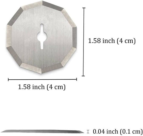 Replacement Rotary Blades for Worx WX2300 Zipsnip - 4 Pcs Compatible Cutter Blade for Cordless Scissors