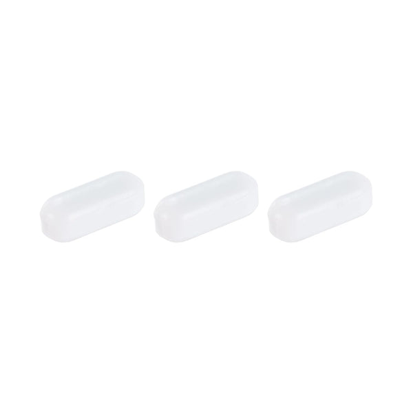 MECCANIXITY Magnetic Stirrer Mixer Stir Bar Rod, 20mm(0.79") x 8mm Cylinder Shape PTFE Coating Magnet, 3Pcs