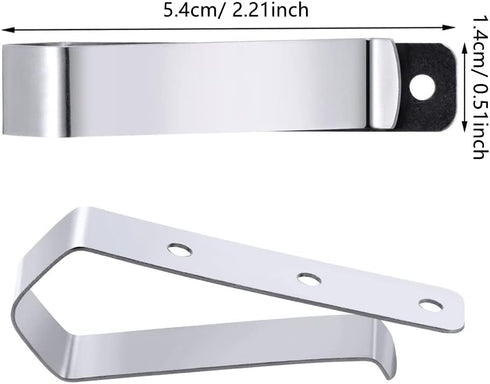 Garage Door Opener Remote Visor Clip Replacement for Liftmaster Chamberlain Sears Craftsman Garage Door Remote Opener Visor Clip 29B137, Stainless Steel, 2 Pack