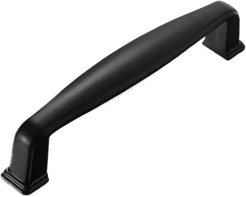 Yingluno 10Pcs Black Aluminum Alloy Bedside Table Handle Minimalist Cabinet Pulls Furniture Hardware(96mm)