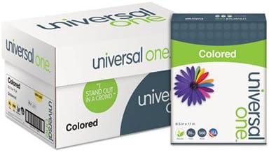 Universal One 20lb, 8-1/2 11, 500 1 Universal - Colored Paper, x Goldenrod, Sheets/Ream - Sold As Ream - All printers