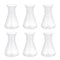 6pcs Sterile 50ml Plastic Erlenmeyer Flask, Narrow Neck Education Experiment Supplies with Graduations Learning Tool