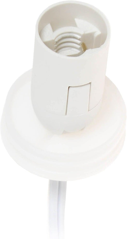 Simple Designs LT3337-WHT Fun Shaped Sitting Night Light Table Lamp, White Porcelain Elephant
