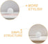 2pcs G9 60MM Healifty Frosted Glass Globe Lamp Shade Replacement for Chandelier and Wall Sconces Opal White Finish