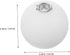 LIFKOME G9 Effortless Install Socket Round Lampshade Wall Sconce Lampshade for Chandeliers Shatterproof Plastic