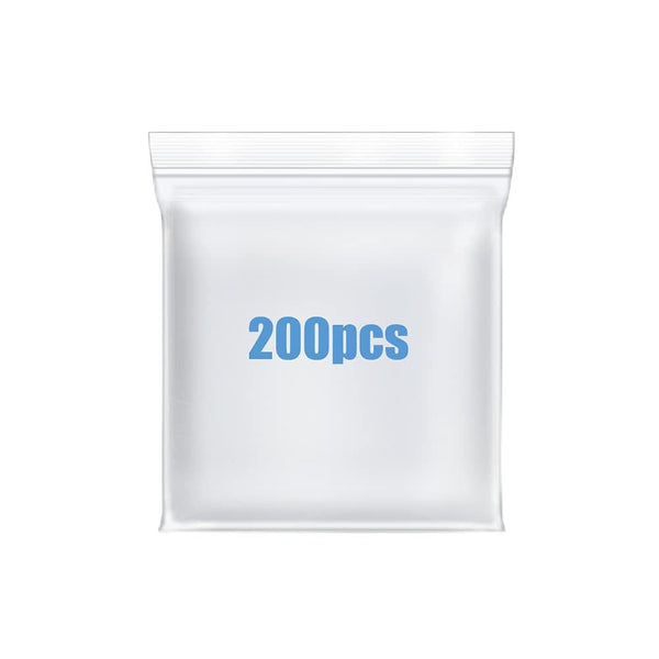 200 Pcs 1.5" x 1.5" Heavy Duty Clear Reclosable Zip Poly Lock Bags, Durable Seal Resealable Zipper Bags