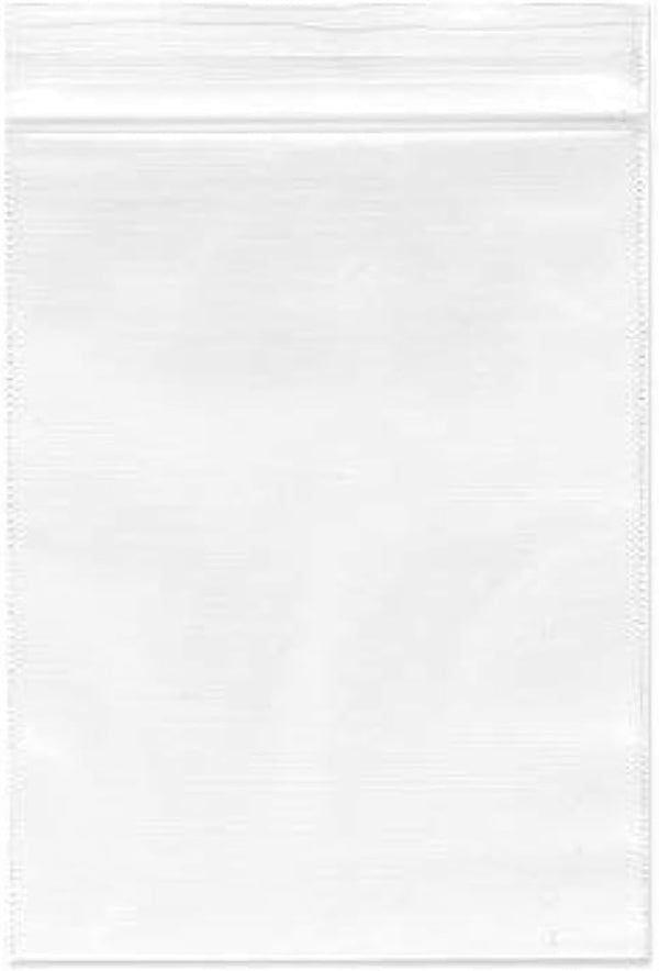 Cambiar Small Clear Poly Zipper Lock Bags 2''x 2'' (Pack of 500) 2 Mil Reclosable Storage Bags
