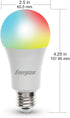 A19 Bulbs 2 Pack XTREME Energizer Connect Smart LED White & Multi-Color RGB Light with Voice Control and Remote Access