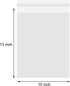 50pcs 10x13 Inch Resealable Plastic Clear Bags for Storage, Retail Organizing, Clothing Packaging