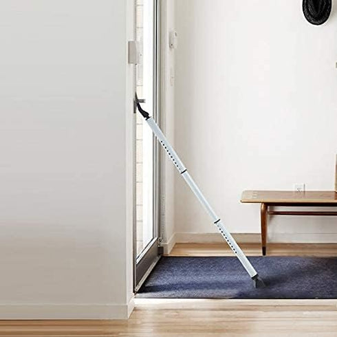 2-in-1 Jammer Door Security Bar & Sliding Patio Door Stopper Security Bar Child Proof Adjustable Constructed of High