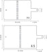 Index Tabs for A5/A6 6-Holes Cover Round Ring View Binder File Folder Loose Leaf Sheet Protectors (Laser Cover,