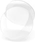 Door Knob Wall Shield, Transparent Round Soft Rubber Protector, Self Adhesive Door Handle Bumper Pack of 2 (Large Round