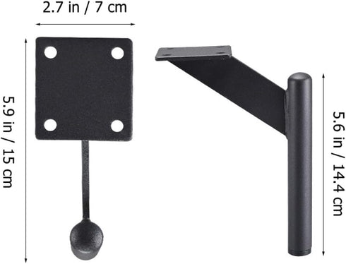 15cm Ciieeo Metal Furniture Legs for Coffee Table and Dresser, Black Sand Heavy Duty Sofa Couch Support Feet