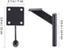 15cm Metal Furniture Legs for Coffee Table and Sofa Support, Black Sand Finish, Replacement Metal Legs for Bedside