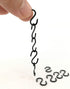 EXCEART Mini S Hooks - 20Pcs Miniature Dollhouse Hooks for DIY Crafts Jewelry Hanging Ornament