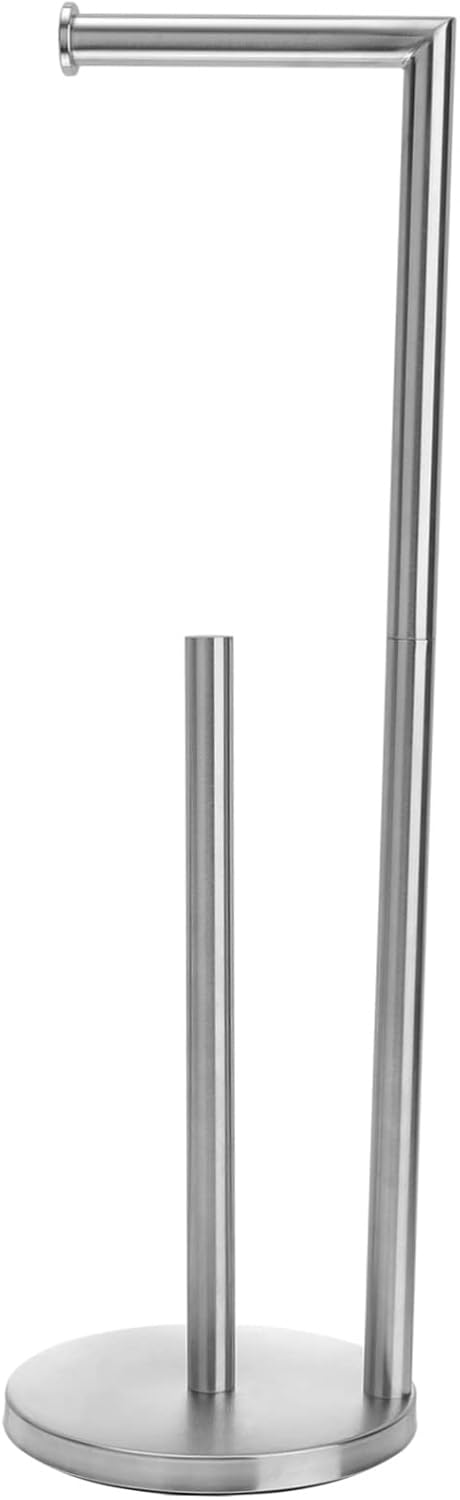 Toilet Roll Holder Stand Vertical Paper Towel Rack Sturdy Roll Paper Stand