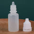 Othmro 10Pcs 0.7oz PE Plastic Bottles, 20ml Squeezable Eye Liquid Dropper Bottles with Green Cap