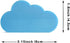 Cute Cloud Sticky Notes 6 Pack - Translucent Self Adhesive Removable Waterproof Fun Colored Notes