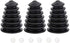 3Pcs Rubber Dust Cover for Electric Hammer Drill, Scalable Collector for 6mm-16mm Drill Bits (Black)