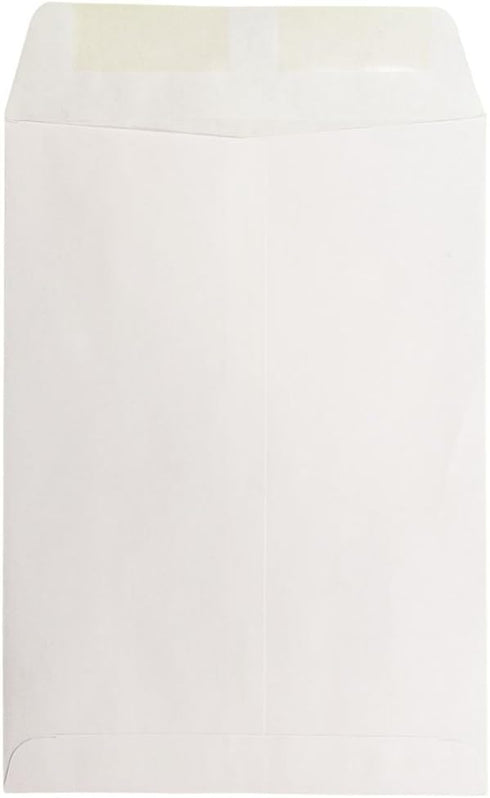 JAM PAPER 7 1/2 x 10 1/2 Open End Catalog Envelopes, White, 25/Pack