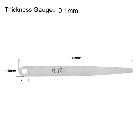 uxcell Metric Thickness Feeler Gauge 0.1mm Stainless Steel Measuring Tool for Gap Width