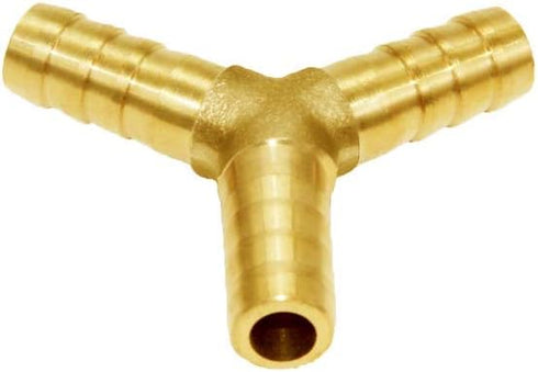 Joywayus 5PCS 1/4" ID Hose Barb Y Shaped 3 Way Union Fitting for Water, Fuel, Air
