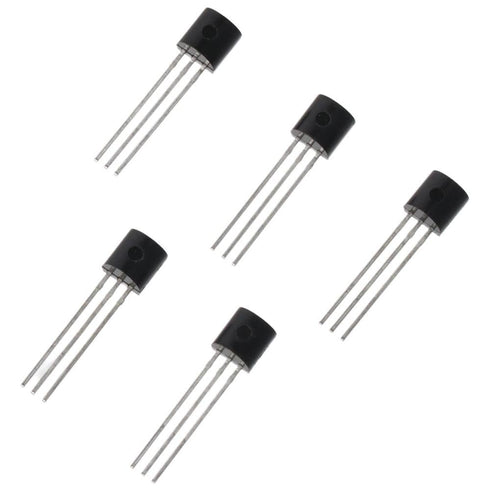 DS18B20 10pcs Black Durable 18B20 TO-92 3 Pins Wire Integrated Circuit Temperature IC Sensor