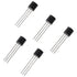 DS18B20 10pcs Black Durable 18B20 TO-92 3 Pins Wire Integrated Circuit Temperature IC Sensor