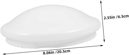 2pcs PRETYZOOM Flush Mount Ceiling Light Covers Mushroom Light Shade Replacement Decorative Lamp Dust Covers for Wall