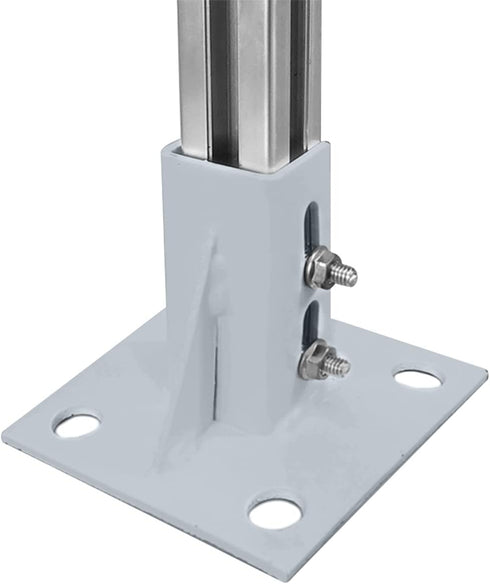 6 PCS 2020 Aluminum Extrusion Floor Mount Base Anchor Plate for 20 x 20 T Slot Aluminum Profiles