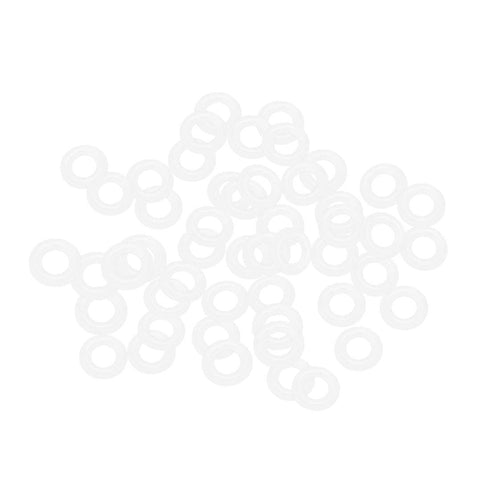uxcell Silicone O-Rings, VMQ Seal Gasket for Compressor Valves Pipe Repair, 10mm OD 5.2mm ID 2.4mm Width, White, Pack