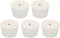 MECCANIXITY Rubber Tapered Plug, 45mm to 56mm with Hole for Test Tubes, 5 Pieces