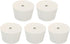 MECCANIXITY Rubber Tapered Plug, 45mm to 56mm with Hole for Test Tubes, 5 Pieces