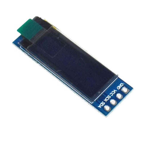 Senzooe 10pcs 0.91 inch SSD1306 128x32 3.3V~5V OLED Display Module LED DC Display Module LCD Screen Driver OLED (Blue)