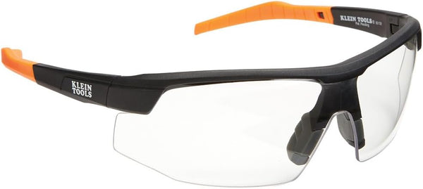 Klein Tools 60159 Safety Glasses, Protective Eyewear, Semi Frame, Scratch Resistant, Anti-Fog, Clear Lens