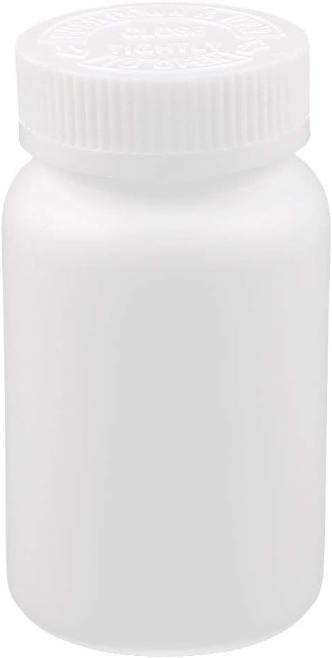 Othmro PE Plastic Lab Chemical Reagent Bottles 10pcs, 150ml/5.07oz Wide Mouth Round Sample Liquid Storage Container